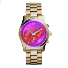 Michael kors Gold o fondo tornasolado fuscia - naranja (BR229)
