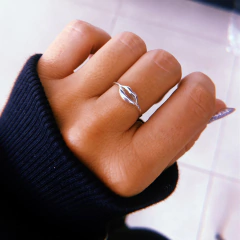 Anillo boquita - plata 925 (cod 15)