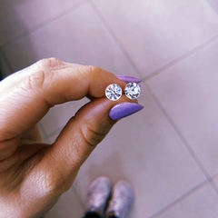 Aros strass chato 7 mm - acero quirúrgico (cod 11)