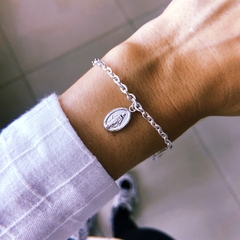 Pulsera milagrosa - acero blanco (cod 16)