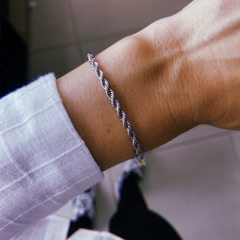 Pulsera trenzada - acero quirurgico (cod 9)