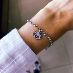 Pulsera ojito - acero quirúrgico (cod 14)