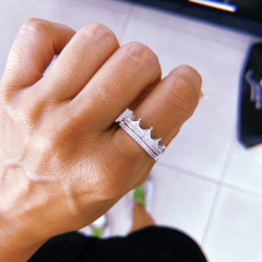 Anillo corona picos - plata 925 (cod 26) (SIN CAMBIO)