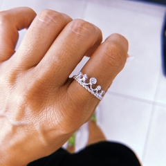 Anillo corona cubic II - plata 925 (cod 26)