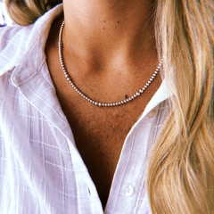 Cadena bolitas doble - plata 925 (cod 98) (46 cm)