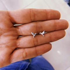Aros mini colibri - plata 925 (cod 13)