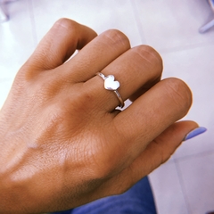 Anillo mini corazón - Plata 925 (cod 21)