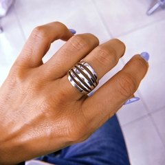 Anillo 5 líneas - Plata 925 (cod 83)