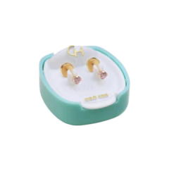 Abridor grifa mediana rosa - Oro 18 kls (art 181-cod 107)