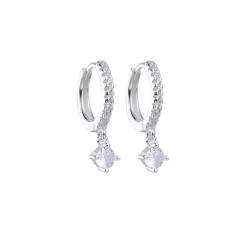 Argollas susanito colgante - plata 925 (cod 36)
