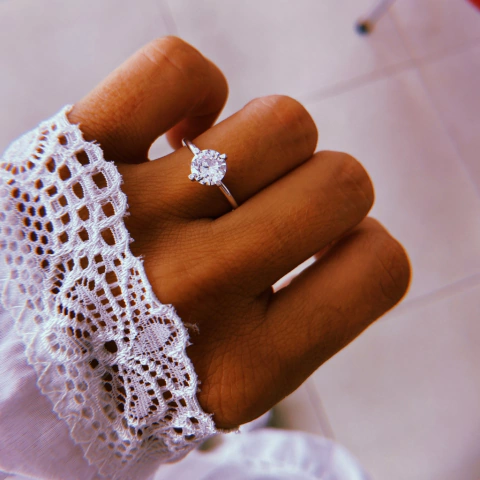 Anillo Solitario I - plata 925 (cod 30)