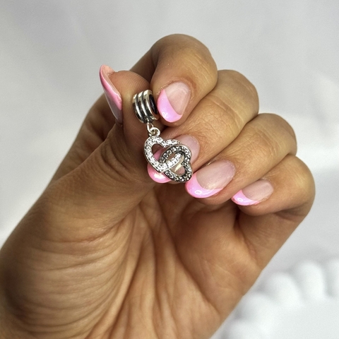 Charm corazones entrelazados (cod 29)