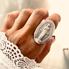 Anillo milagrosa xxl - plata 925 (cod 180)