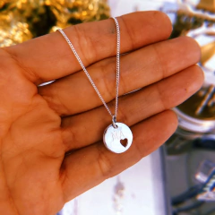 Cadena grumet & chapita MA - plata 925 (cod 27)