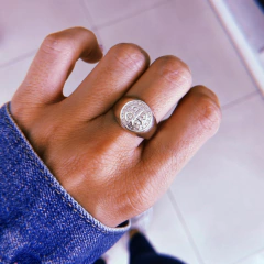 Anillo san benito 2 - plata 925 (cod 29)