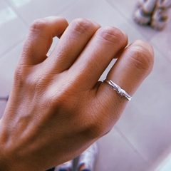 Anillo mini alita - plata 925 (cod 12)