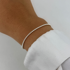 Pulsera microbolita - plata 925 (cod 35) (18 cm)