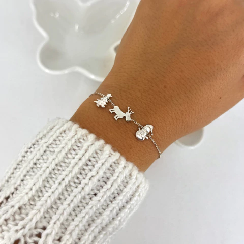 Pulsera navidad - plata 925 (cod 27) (SIN CAMBIO)