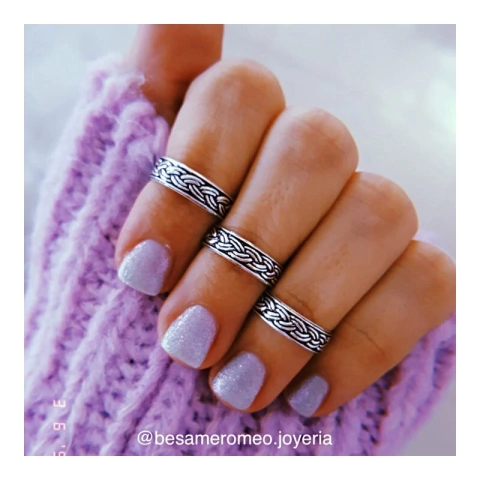 Midi trenza - plata 925 (cod 15)