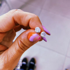 Aros susanito cubic (5 mm) - plata 925 (cod 13)