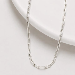 Cadena eslabon rectangular IV (50 cm)- plata 925 (cod 47/150) en internet