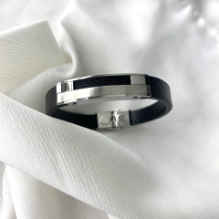 Pulsera cuero I - acero quirúrgico italiano GIO (9/44)