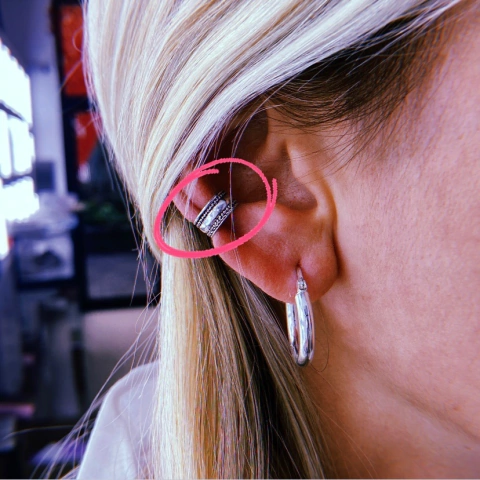 Ear cuff bali - plata 925 (por unidad) (cod 8)