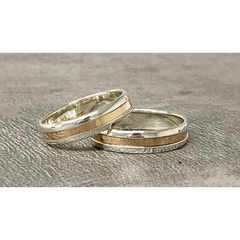 Alianzas op413 (3,5 mm) - Plata y Oro 18 kls (demoran de 10/12 dias) (dol 366)