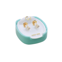 Abridor grifa mediana cristal - Oro 18 kls (art 181-cod 107)