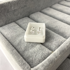 Abridor cubic 5 mm - Plata 925 (cod 15)