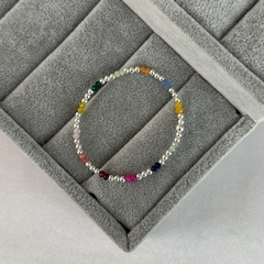 Pulsera multicolor 4 - plata 925 (cod 36)