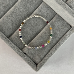 Pulsera multicolor 5 - plata 925 (cod 36)
