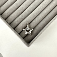 Dije estrella calada - plata 925 (cod 18) - comprar online