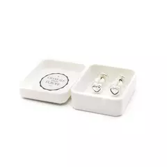 Abridor corazón 3 mm cristal - cristal & plata 925 (cod 31)