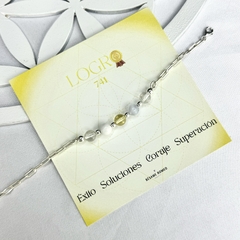 Pulsera logro - El poder de la intención (piedra natural & plata 925) (cod 49)