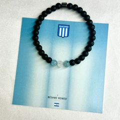 Pulsera Racing - piedra natural 6 mm (cod 28)