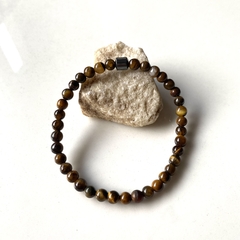 Pulsera terni II - ojo de tigre 6 mm (cod 24)