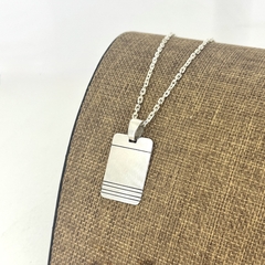 Cadena dije chapa xl (3 x 2 cm) - plata 925 - comprar online