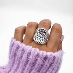 Anillo Trenzado ( inflado) - plata 925 (cod 43,5)