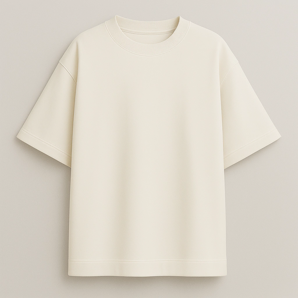 Camiseta Oversize Lisa - Off-White