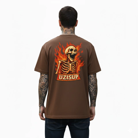 Camiseta Streetwear Uzi Burn Alive - comprar online
