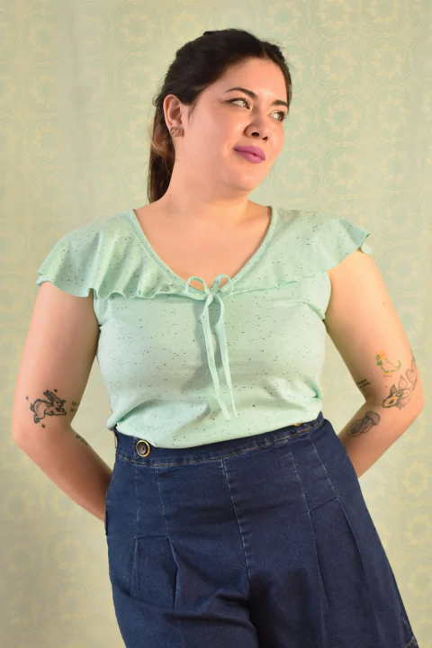 Remera Marinera (menta granizada)