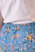 Pollera de crepé (pajaritos celeste)