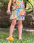 Pollera Mini Filositas (flores amarilla) - OUTLET - comprar online