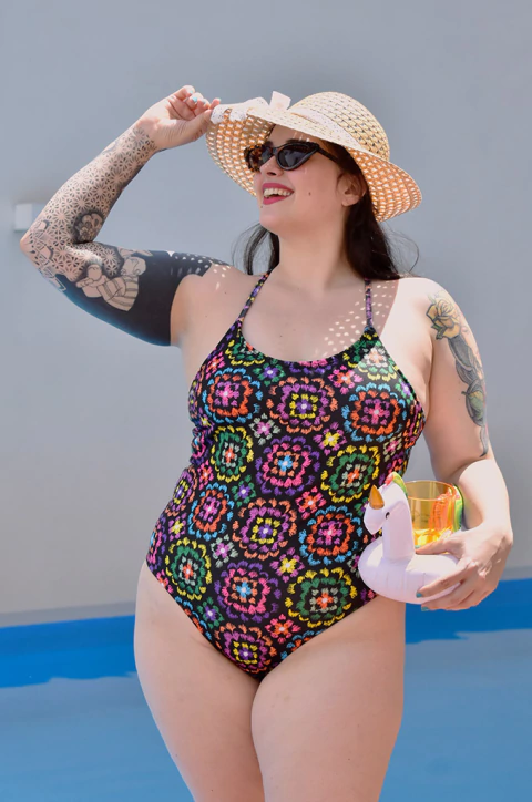 Enteriza (crochet negro)