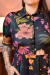 Vestido Camisero (flores azul) - comprar online