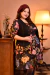 Vestido Margaret (flores negro) en internet