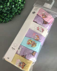 Packs de 7 bombachas paw patrols 2-4 años