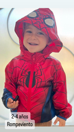 rompeviento 2-4 años spiderman