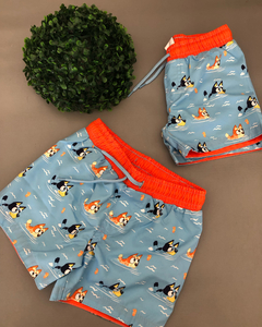 Short de baño Uv 50 Bluey 3 años 4 años